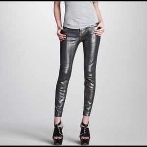 Current/Elliott Stiletto Pant - Silver Foil